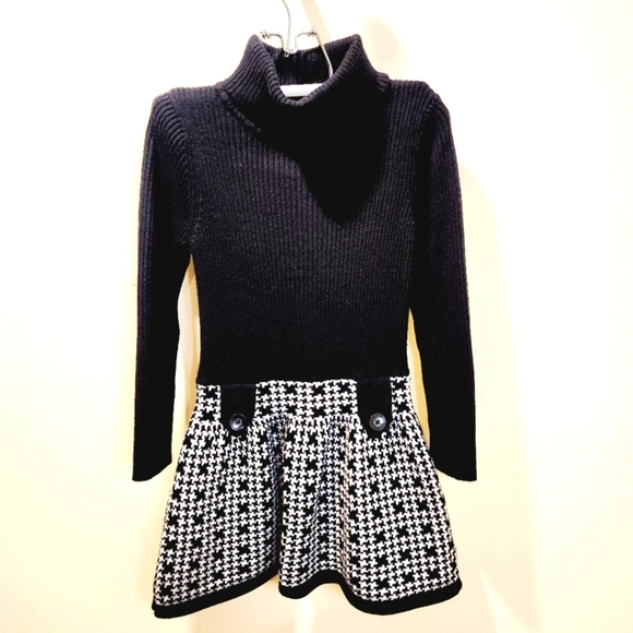 Maggie Zoe Black Girls Sweater Dress size ( 5-6 )M - Picture 1 of 9